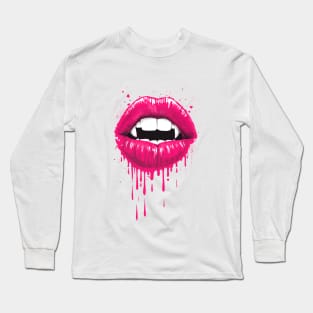 vampire lips Long Sleeve T-Shirt